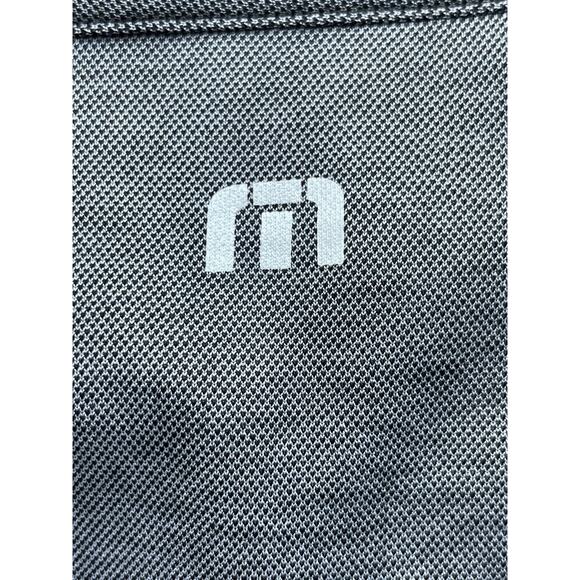 Travis Mathew Men's Size XXL Grey Cotton Blend Stripe Golf Polo Shirt - Picture 5 of 8